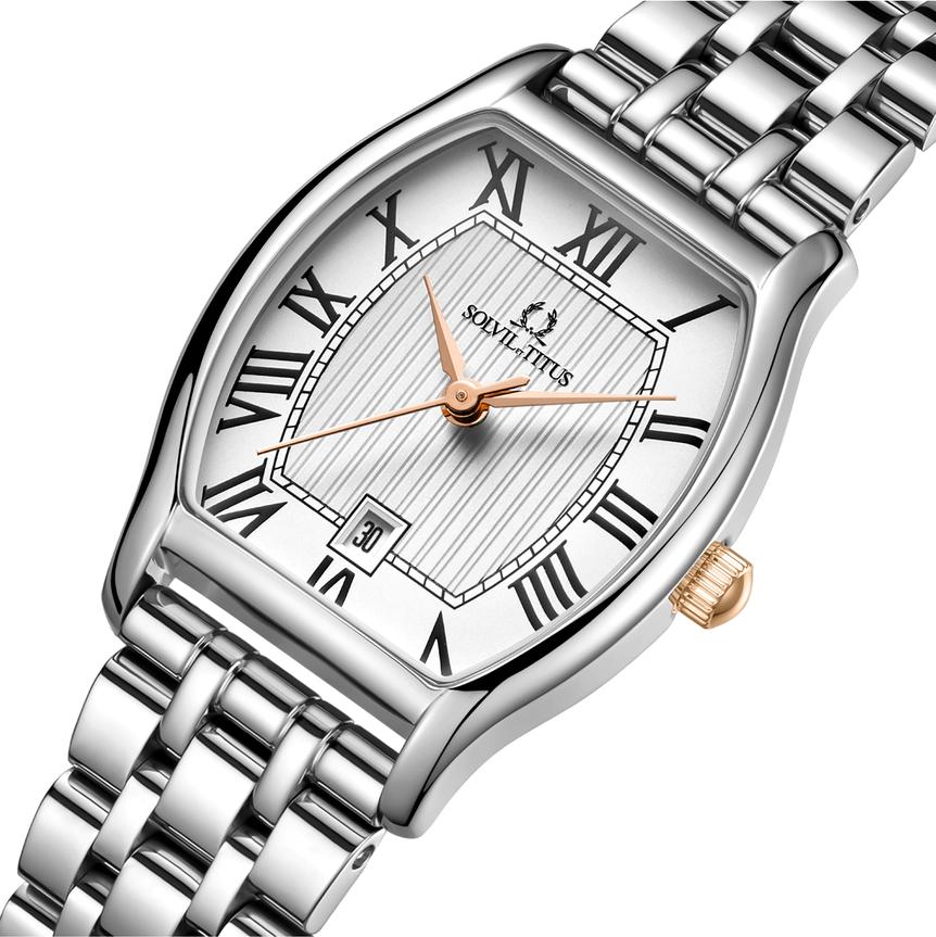 Barista 3 Hands Date Quartz Stainless Steel Watch W06-02825-018