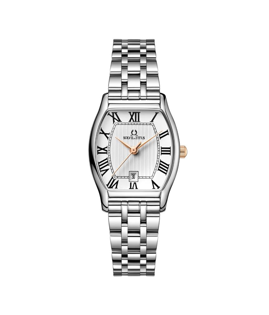 Barista 3 Hands Date Quartz Stainless Steel Watch W06-02825-018