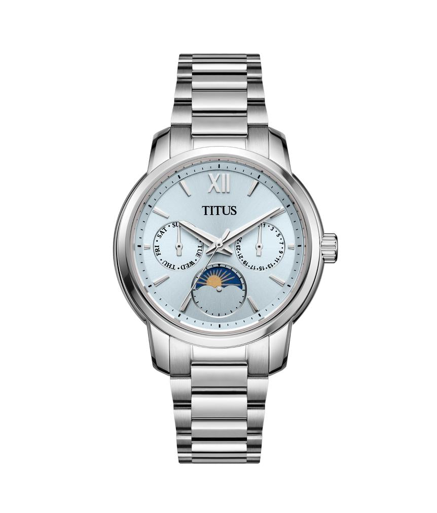 Devot Multi-function Day & Night Quartz Stainless Steel Watch W06-03262-007