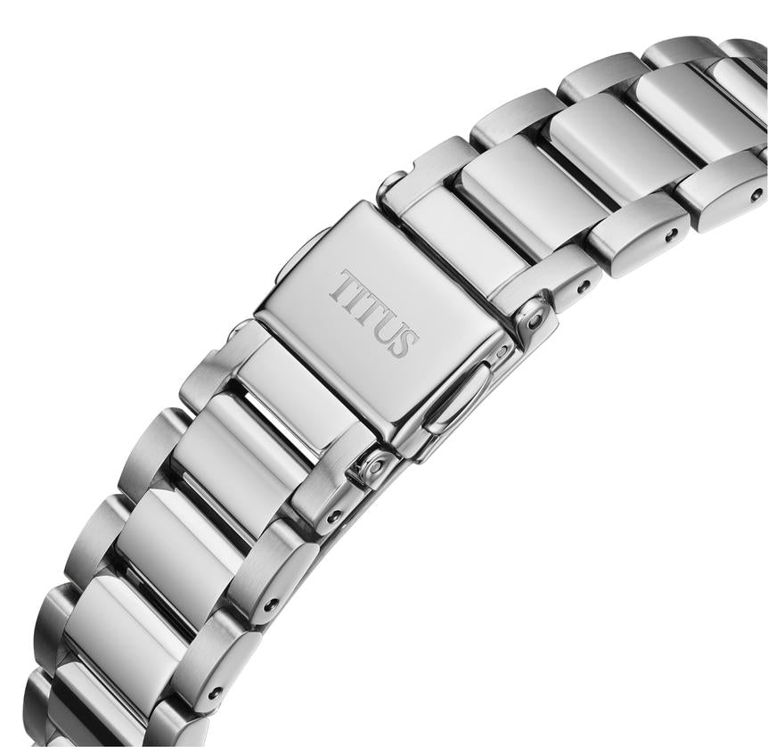 Devot Multi-function Day & Night Quartz Stainless Steel Watch W06-03262-007