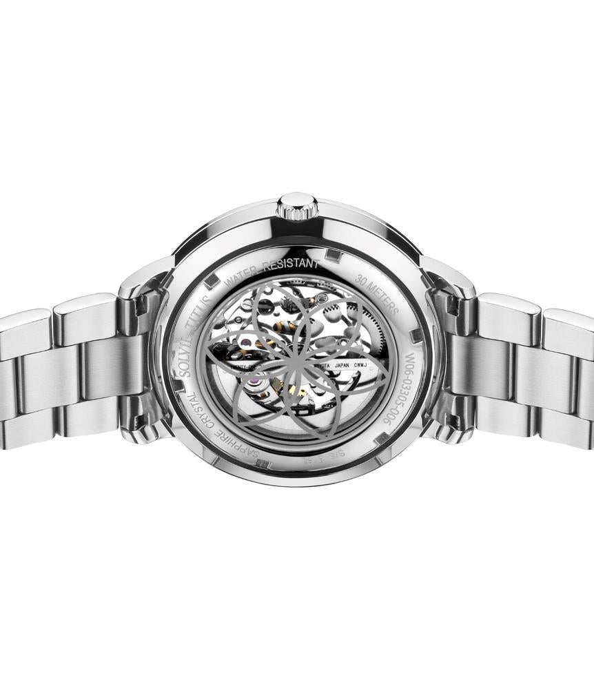 Enlight 3 Hands Skeleton Mechanical Stainless Steel Watch W06-03305-006