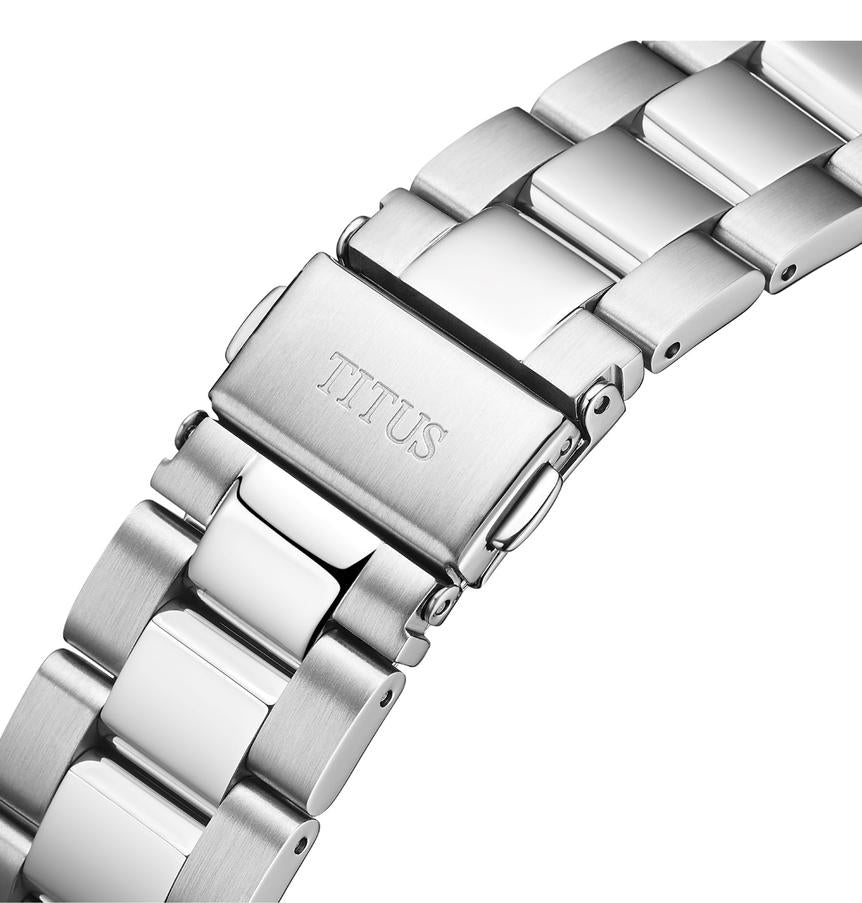 Enlight 3 Hands Skeleton Mechanical Stainless Steel Watch W06-03305-006