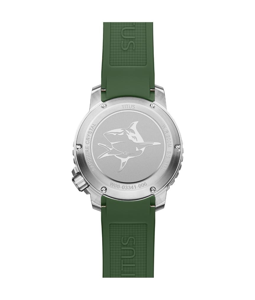 The Cape 3 Hands Date Mechanical Silicone Watch W06-03341-006
