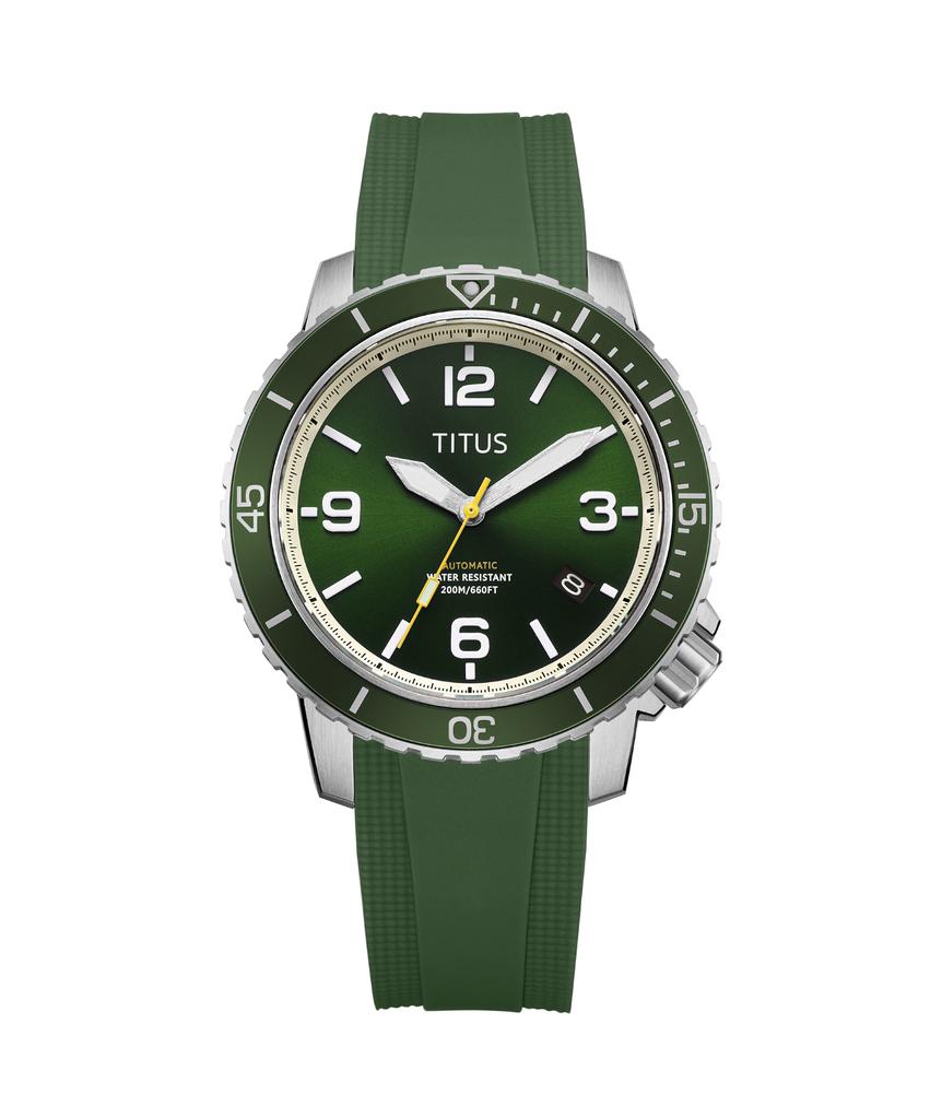 The Cape 3 Hands Date Mechanical Silicone Watch W06-03341-006