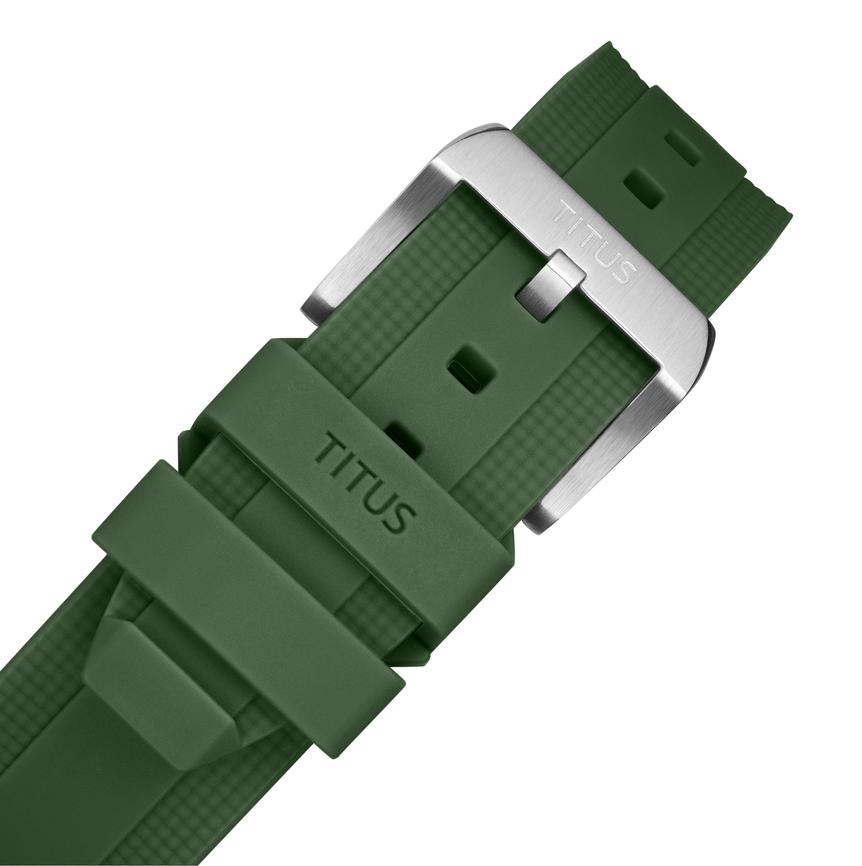 The Cape 3 Hands Date Mechanical Silicone Watch W06-03341-006