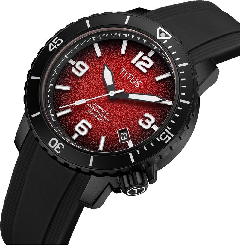 The Cape 3 Hands Date Mechanical Silicone Watch W06-03341-007