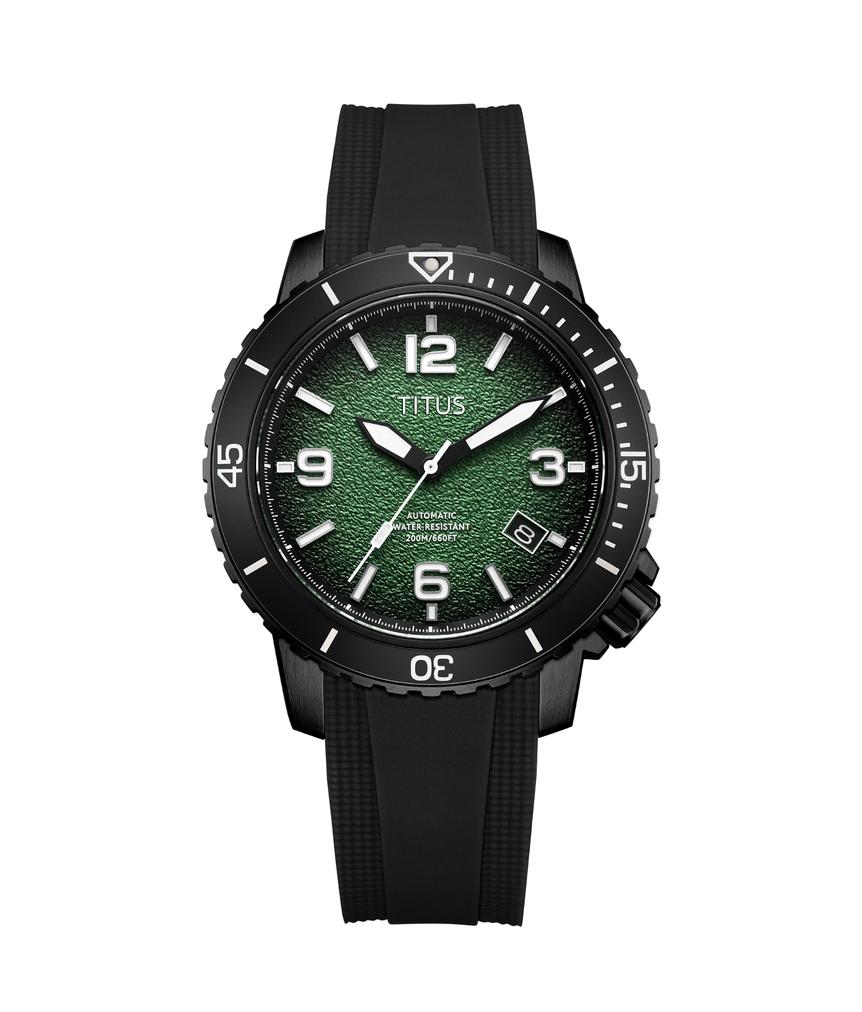 The Cape 3 Hands Date Mechanical Silicone Watch W06-03341-009