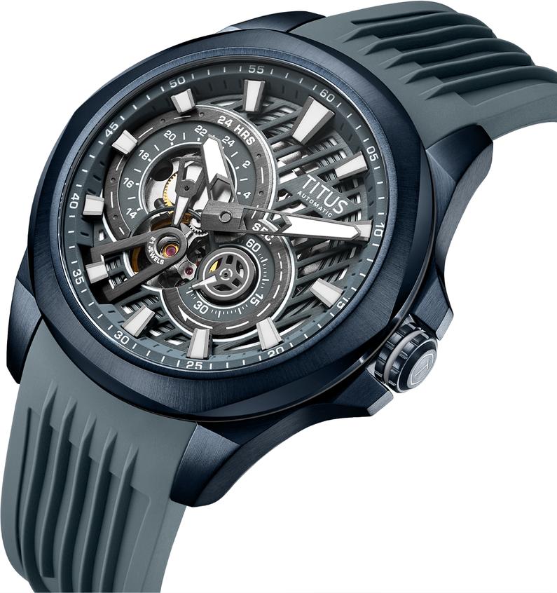 Quest Multi-Function Mechanical Silicone Watch W06-03342-004