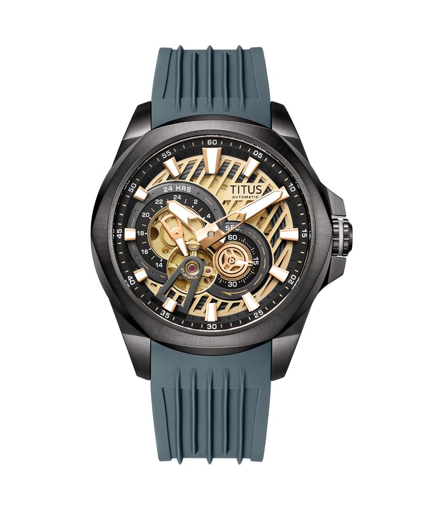 Quest Multi-Function Mechanical Silicone Watch W06-03342-005