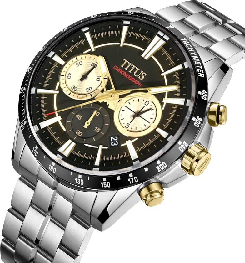 Saber Chronograph Quartz Stainless Steel Watch W06-03347-001