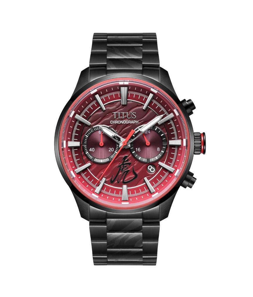 Saber Chronograph Quartz Stainless Steel / Leather Watch W06-03359-002