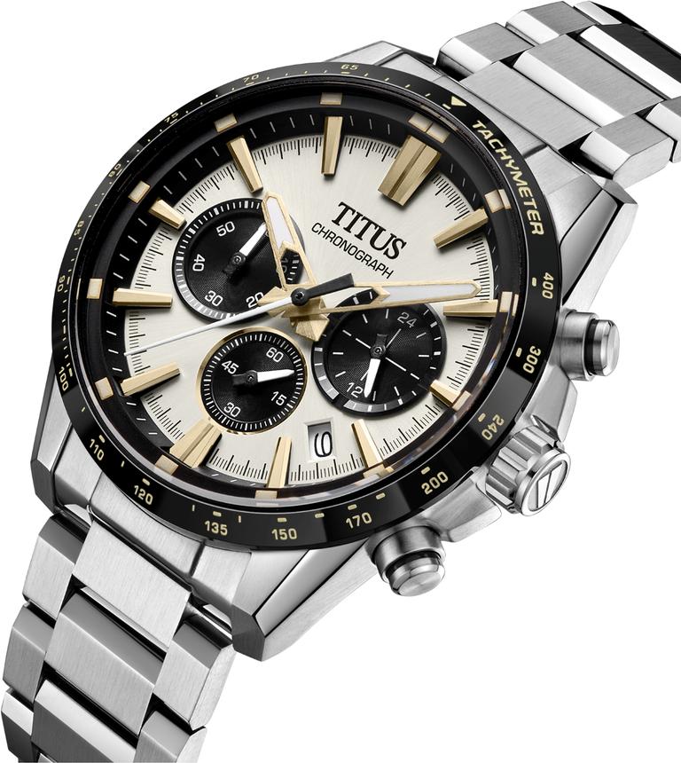 Saber Chronograph Quartz Stainless Steel Watch W06-03401-004
