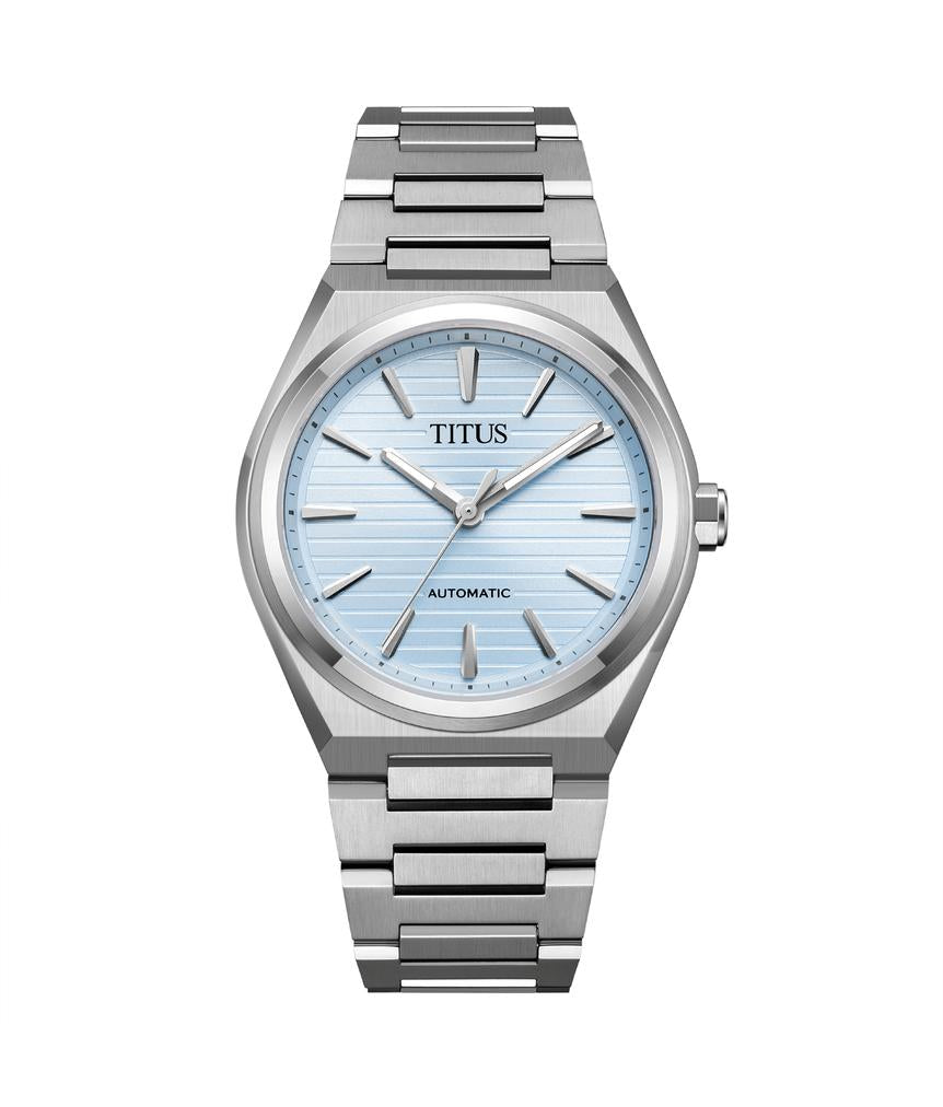 Vinyl 3 Hands Mechanical Stainless Steel Watch W06-03402-001