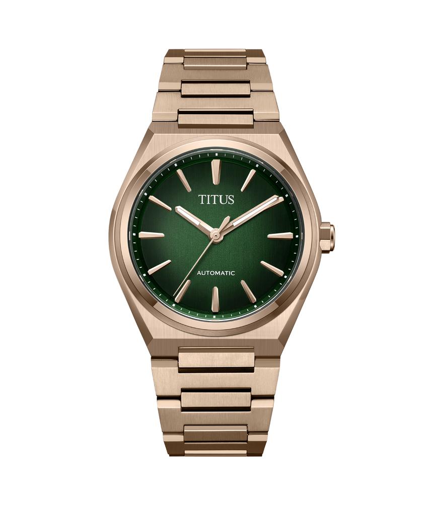 Vinyl 3 Hands Mechanical Stainless Steel Watch W06-03402-004