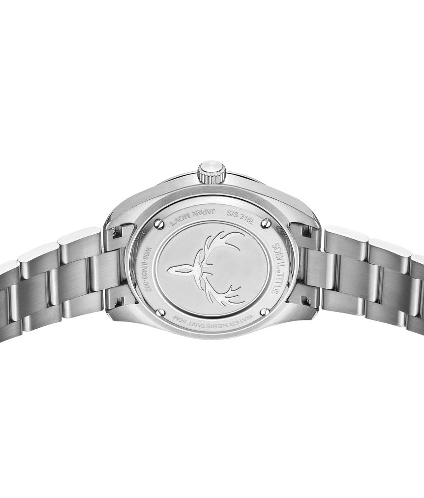 Cervus 3 Hands Mechanical Stainless Steel Watch W06-03403-002