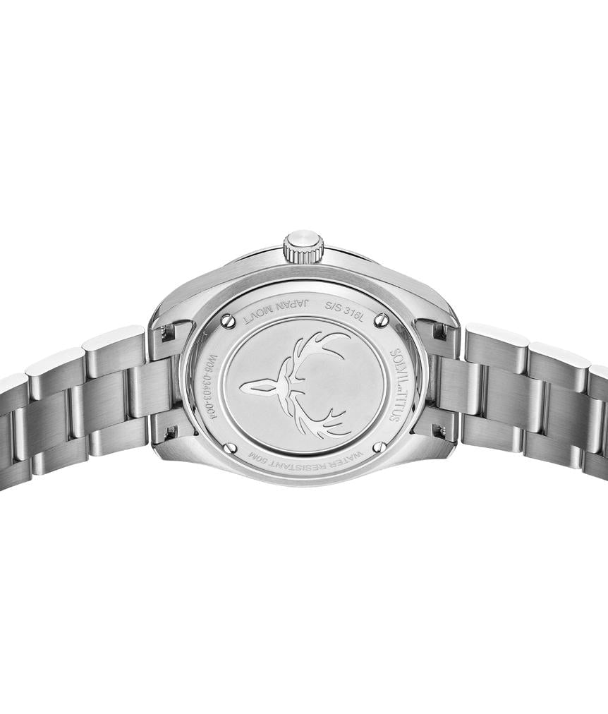 Cervus 3 Hands Mechanical Stainless Steel Watch W06-03403-004