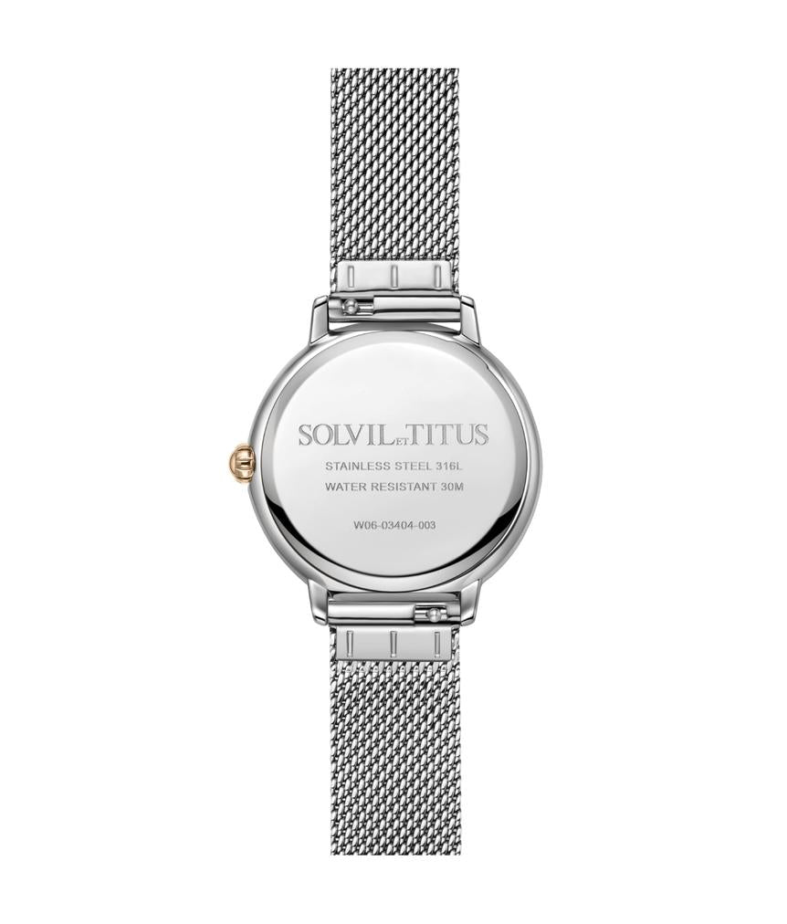 Fashionista Multi-function Day & Night Quartz Stainless Steel Watch W06-03404-003