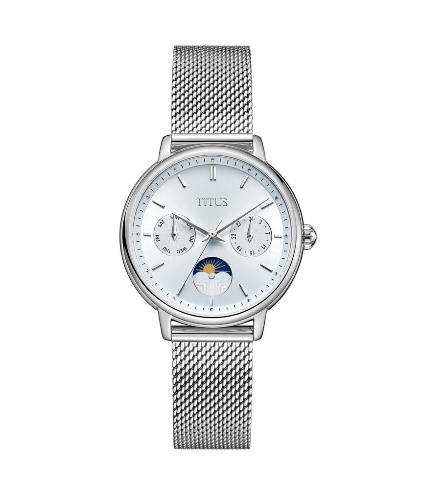 Fashionista Multi-function Day & Night Quartz Stainless Steel Watch W06-03404-004