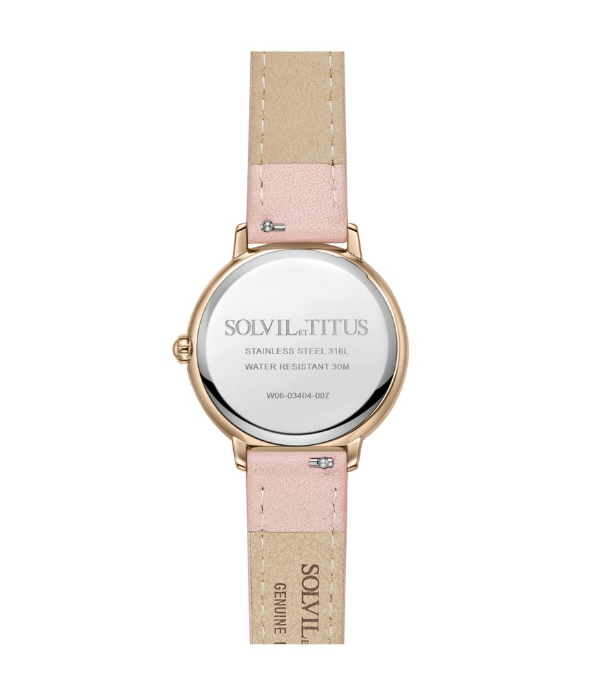 Fashionista Multi-function Day & Night Quartz Leather Watch W06-03404-007