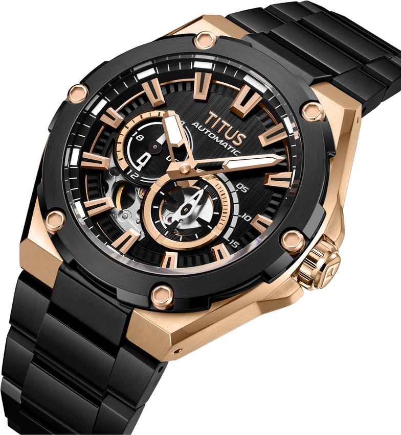 Voyager Multi-Function Mechanical Stainless Steel Watch W06-03410-003