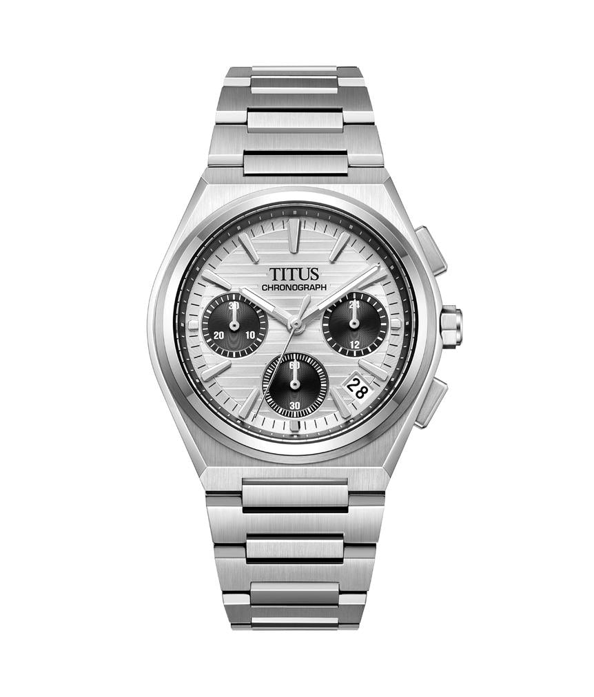 Vinyl Chronograph Quartz Stainless Steel Watch W06-03415-001