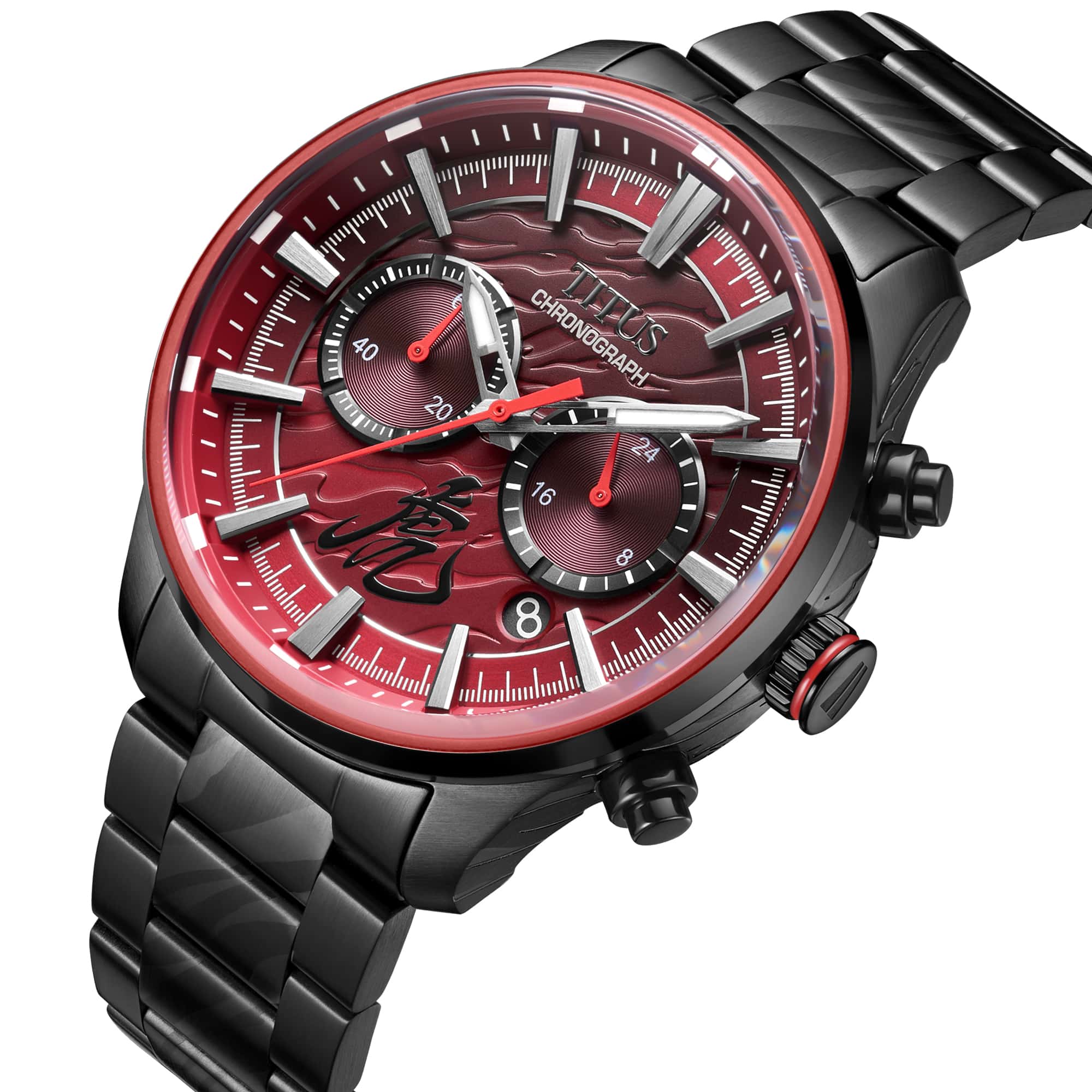 Saber Chronograph Quartz Stainless Steel / Leather Watch W06-03359-002
