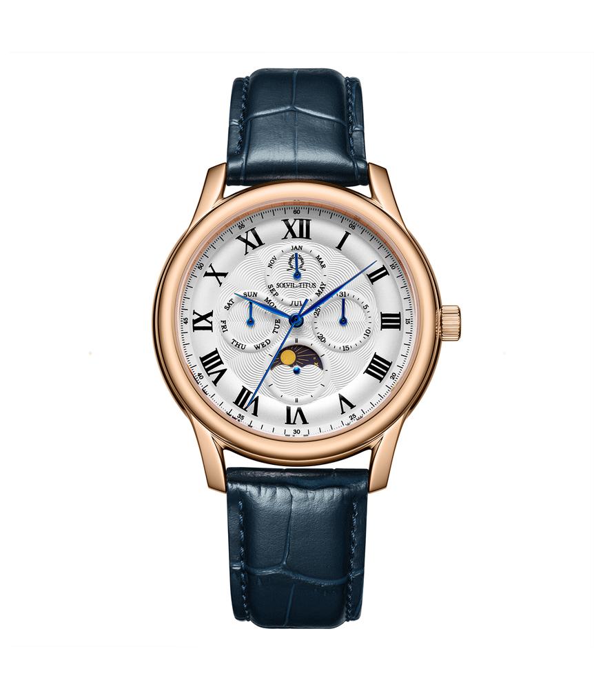 Classicist Multi-Function with Day Night Indicator Quartz Leather Watch W06-03322-005