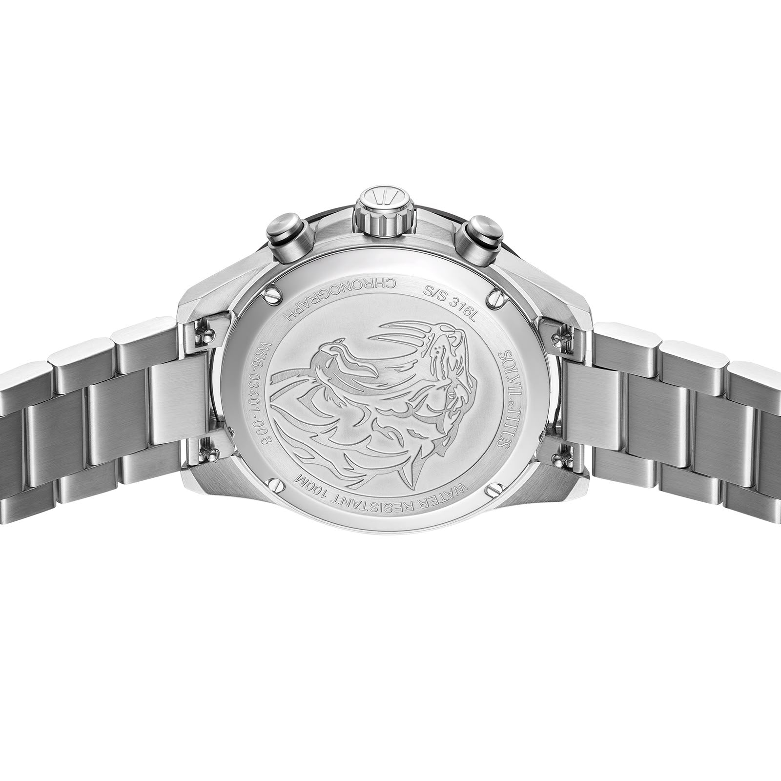 Saber Chronograph Quartz Stainless Steel Watch W06-03401-008