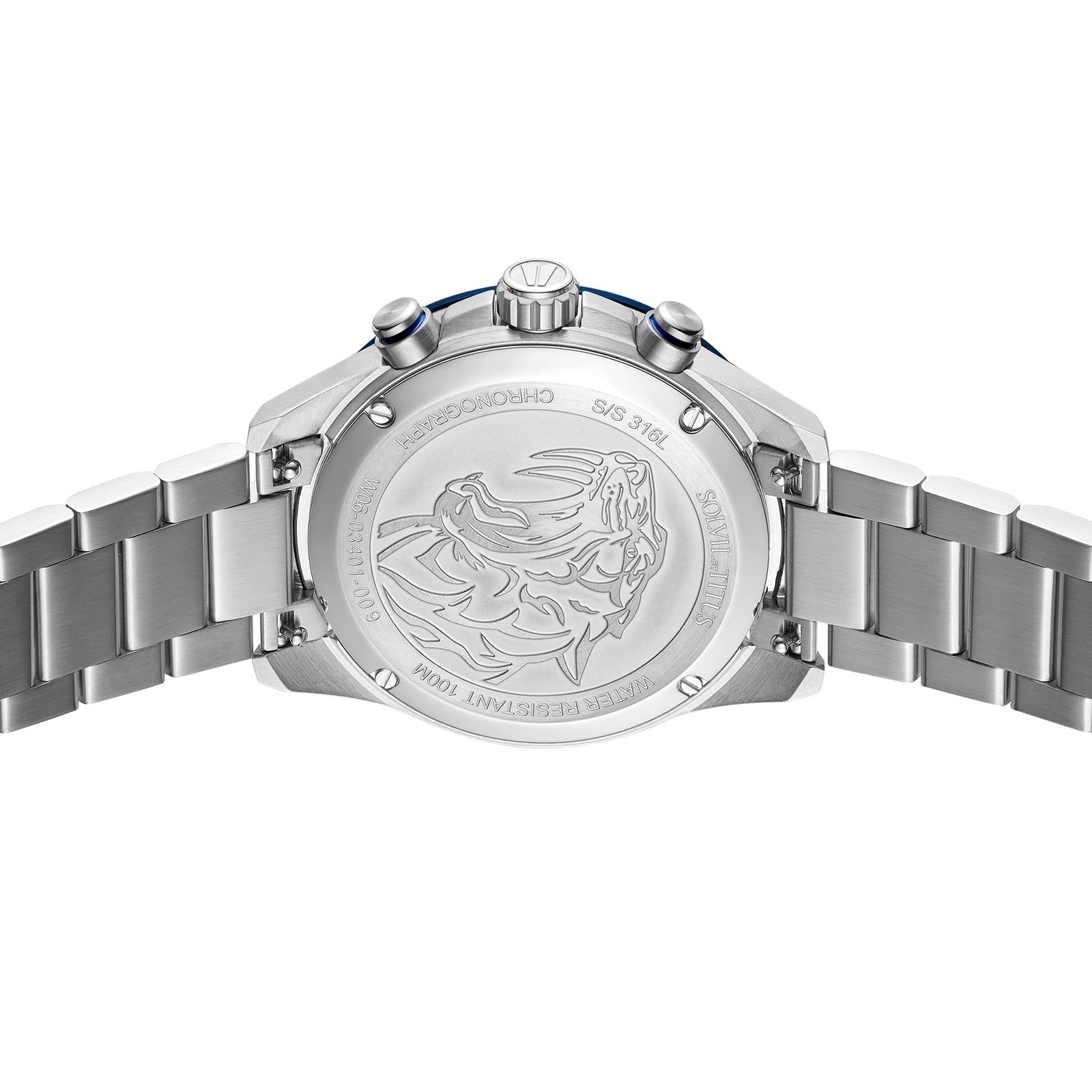 Saber Chronograph Quartz Stainless Steel Watch W06-03401-009
