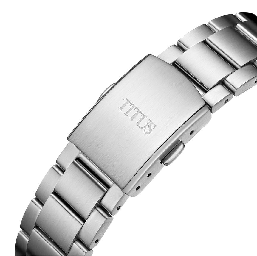 Saber 3 Hands Date Automatic Stainless Steel Watch W06-03423-001