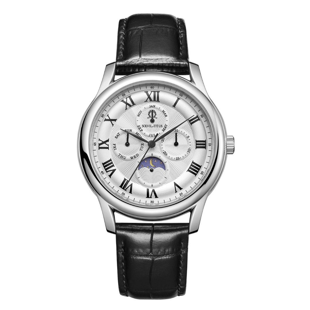 Classicist Multi-Function with Day Night Indicator Quartz Leather Watch W06-03322-001