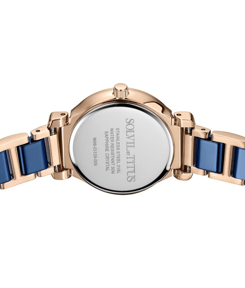 Fair Lady 3 Hands Quartz Stainless Steel with Ceramic Watch W06-03139-009
