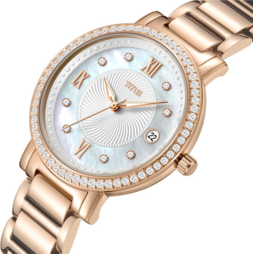 Chandelier 3 Hands Date Quartz Stainless Steel Watch W06-03200-003