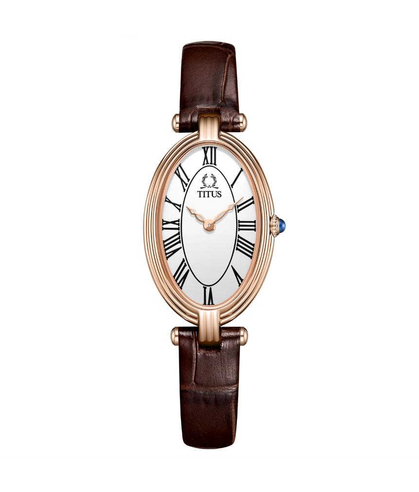 Once 2 Hands Quartz Leather Watch  W06-03207-020