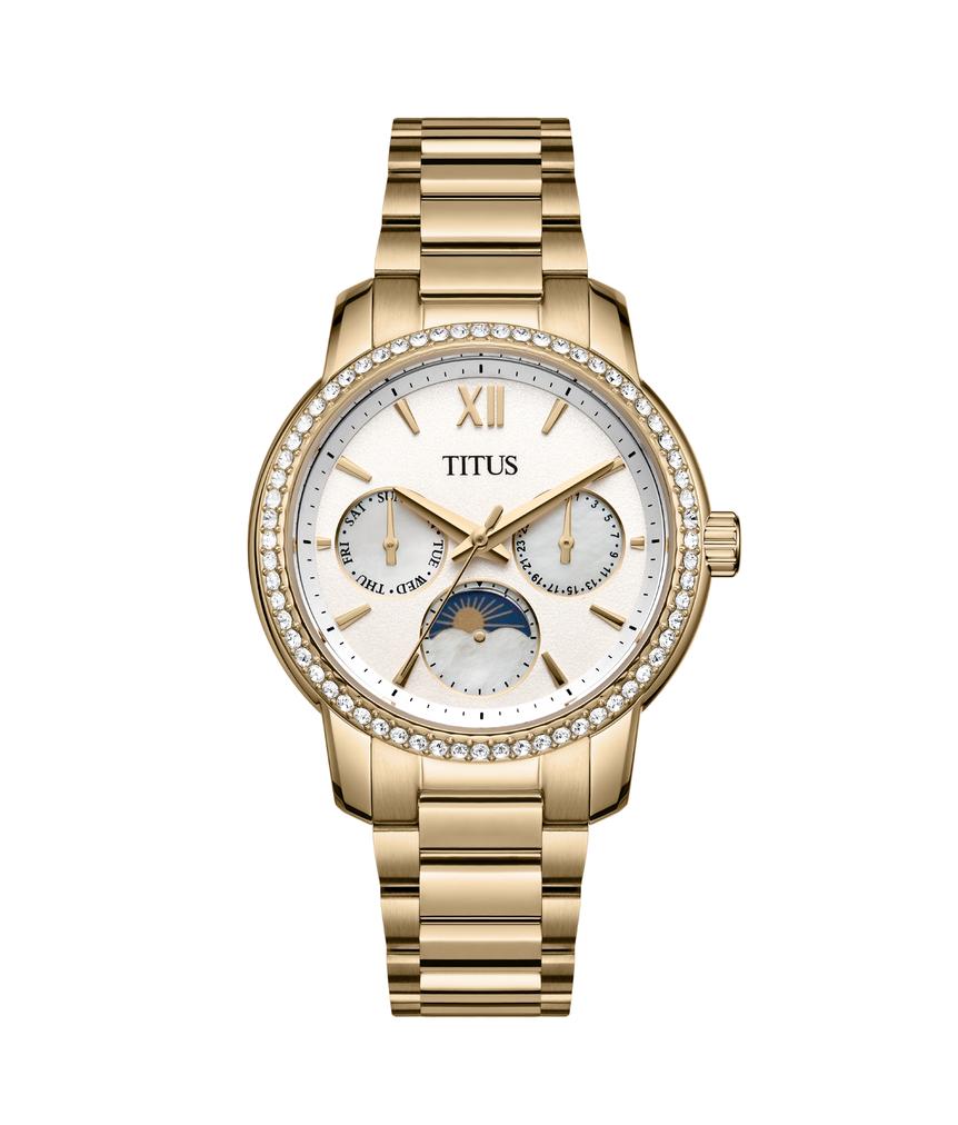 Devot Multi-function Day & Night Quartz Stainless Steel Watch  W06-03262-006