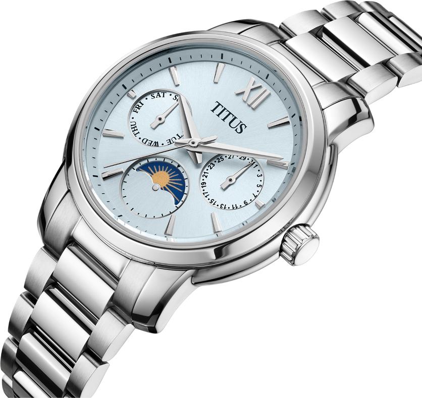 Devot Multi-function Day & Night Quartz Stainless Steel Watch  W06-03262-007