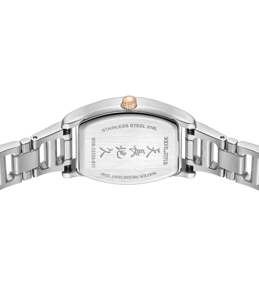 Barista 3 Hands Date Quartz Stainless Steel Watch  W06-03326-011