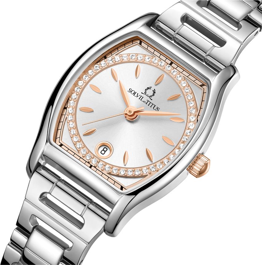 Barista 3 Hands Date Quartz Stainless Steel Watch  W06-03326-011