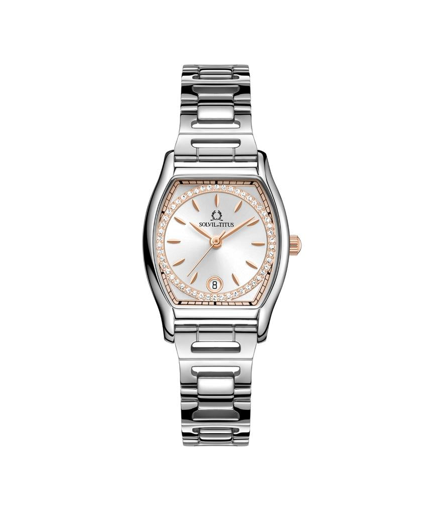 Barista 3 Hands Date Quartz Stainless Steel Watch  W06-03326-011