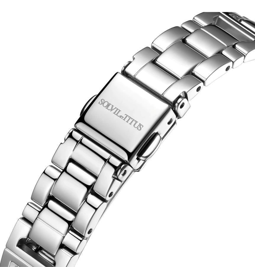 Barista 3 Hands Date Quartz Stainless Steel Watch  W06-03326-011