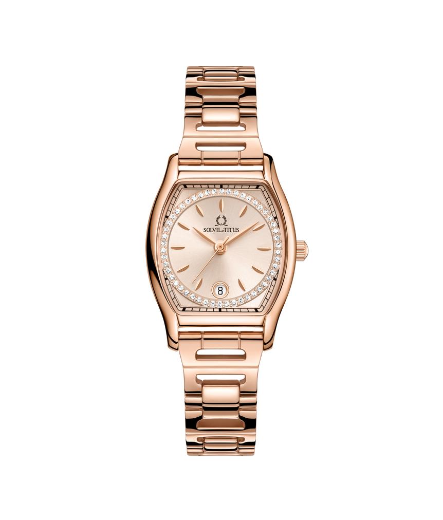 Barista 3 Hands Date Quartz Stainless Steel Watch  W06-03326-012