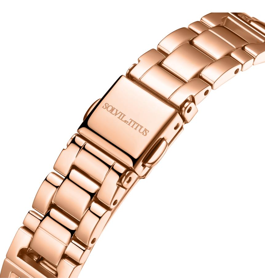 Barista 3 Hands Date Quartz Stainless Steel Watch  W06-03326-012