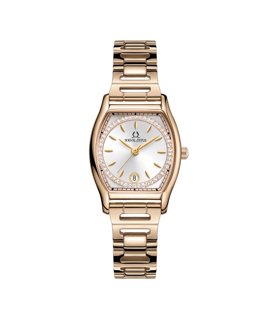 Barista 3 Hands Date Quartz Stainless Steel Watch  W06-03326-013