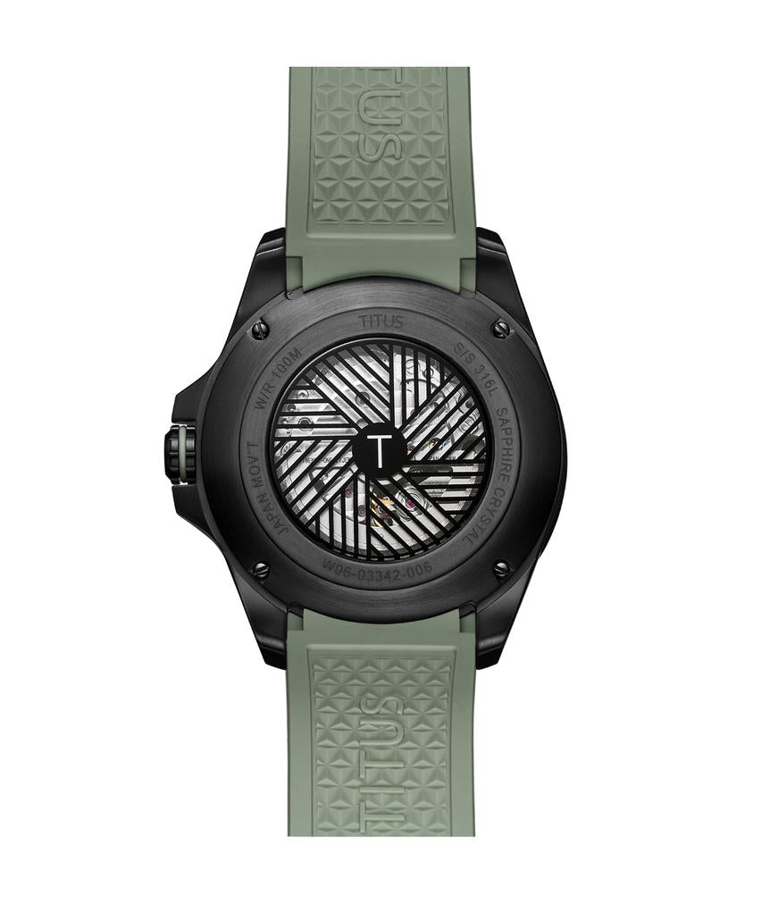 Quest Multi-Function Mechanical Silicone Watch  W06-03342-006