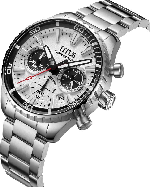 Saber Chronograph Quartz Stainless Steel Watch  W06-03364-001