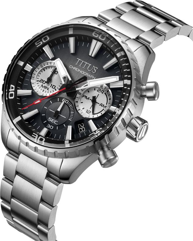Saber Chronograph Quartz Stainless Steel Watch  W06-03364-002