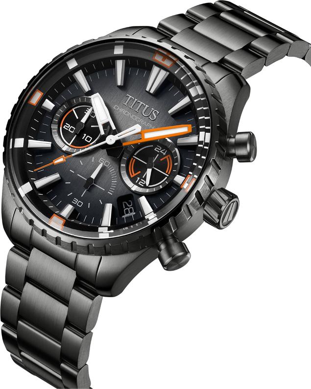 Saber Chronograph Quartz Stainless Steel Watch  W06-03364-005