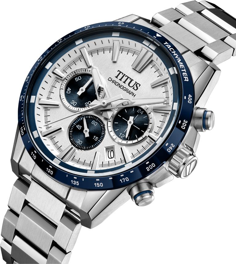 Saber Chronograph Quartz Stainless Steel Watch  W06-03401-002