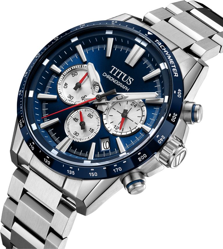 Saber Chronograph Quartz Stainless Steel Watch  W06-03401-003
