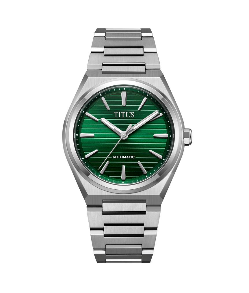 Vinyl 3 Hands Mechanical Stainless Steel Watch  W06-03402-003